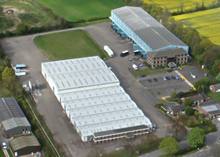 Aerial photo of site from the South East